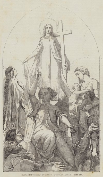 Cartoon, The Spirit of Religion by Edward A. Armitage
